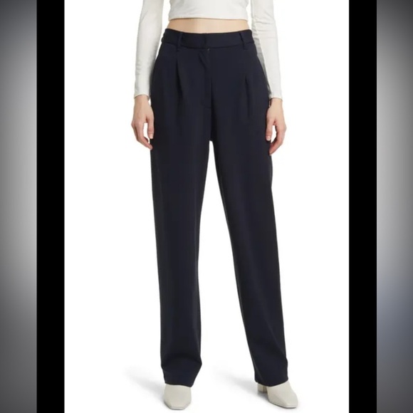Open edit high waisted black dress pants size small new with tags - Picture 1 of 5